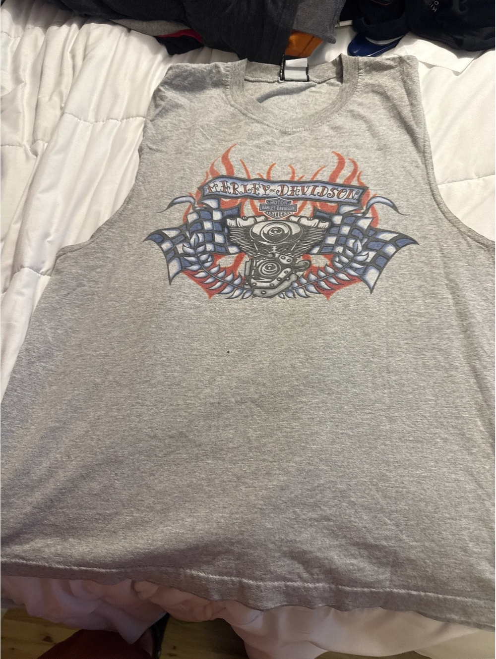 Vintage Harley-Davidson Sleeveless Graphic T-Shirt